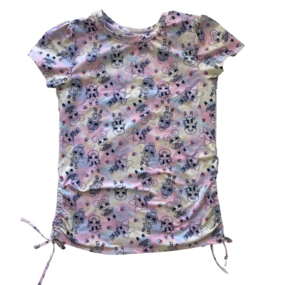 LOL Surprise! Shirt Top Purple Pink Yellow  Girl's S 7/8